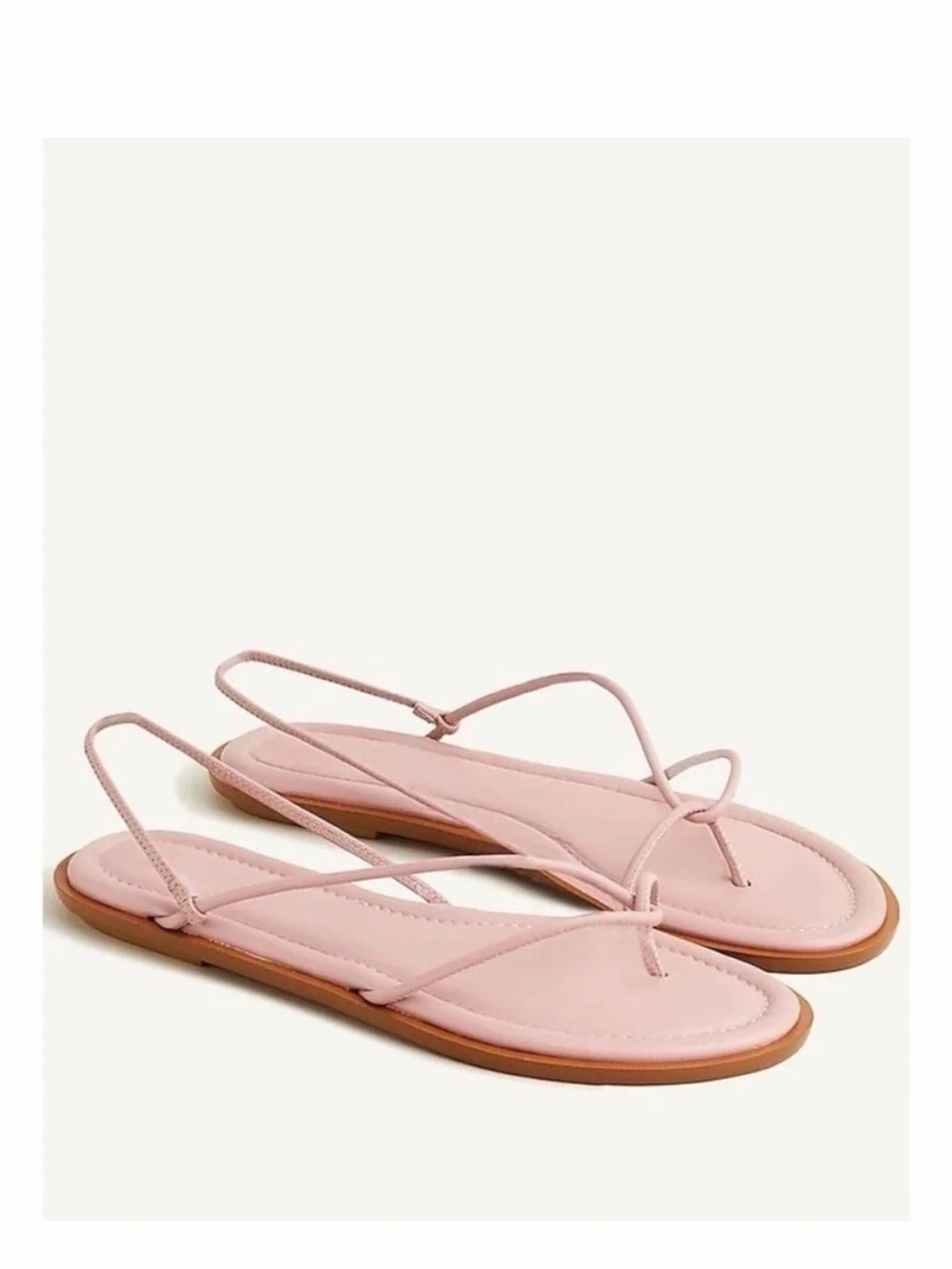J. Crew Sorrento Asymmetric strap sandal in mauve